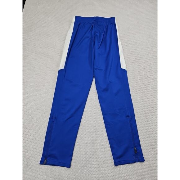 Under Armour Sweatpants Boys Youth XL Blue & White Zipper Bottom - Picture 6 of 7